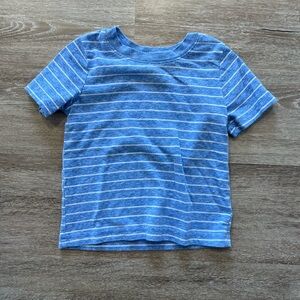 Jumping Beans Blue and White Striped Short Sleeve Tee